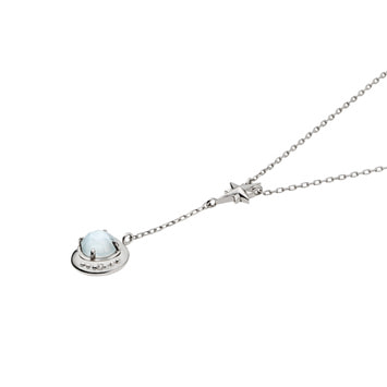 ブルートパーズ シェル ネックレス