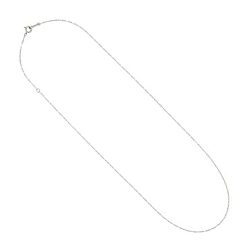 ホワイトゴールド チェーンネックレス