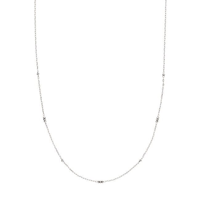 ホワイトゴールド チェーンネックレス