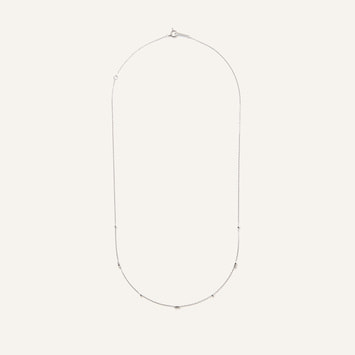 ホワイトゴールド チェーンネックレス