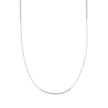GJCN0315802C 2トーンカラー ロングネックレス｜ネックレス