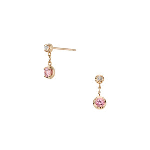 ピンク トルマリン 揺れる ピアス ハワイ BellaAnela #773 p1067748.jpg