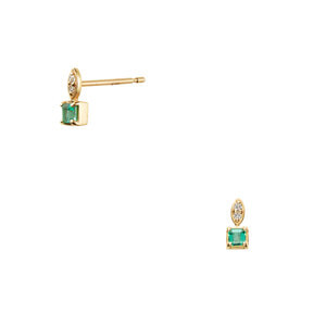 ヴァンドーム青山　ネコピアス　エメラルド ねこ エメラルド ピアス(片耳用)（GJVA0355H_EM）｜ピアス