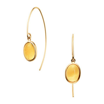 シトリン ピアス