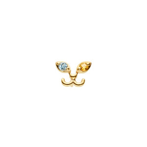 GJVA0357H_BT ねこ オッドアイ ピアス(片耳用)｜ピアス