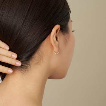 GJVA0384__YG ゴールド フープピアス｜ピアス｜ヴイエー ヴァン