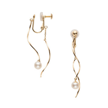 淡水パール イヤリング