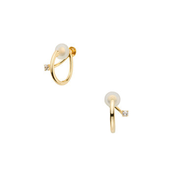 ホワイトトパーズ イヤリング