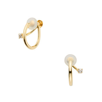 ホワイトトパーズ イヤリング