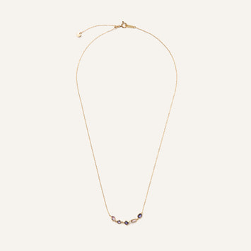 アクセサリー wawa GJVN054143VA ジュエルモザイク パープルカラー ネックレス