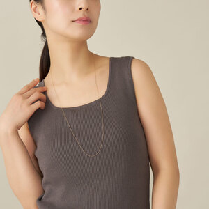 GJVN054680YG ゴールド チェーンネックレス・80cm｜ネックレス