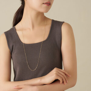 GJVN054780YG ゴールド チェーンネックレス・80cm｜ネックレス