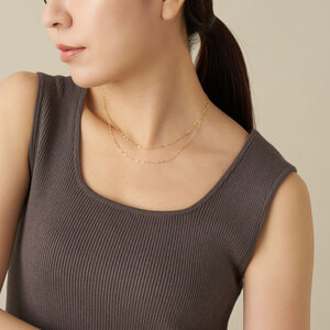 本鼈甲　大振チェーン型ネックレス　15g 東Y7-0902⭐︎2F GJVN054780YG ゴールド チェーンネックレス・80cm｜ネックレス