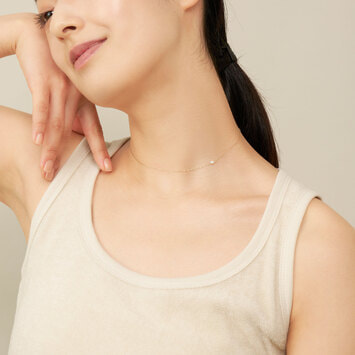 ビューティマーク 淡水パール ゴールド ネックレス