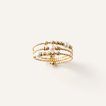 エクラレース 淡水パール リング