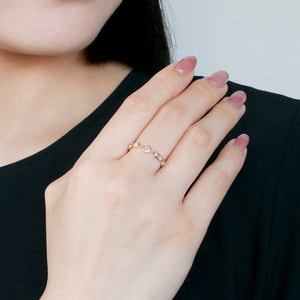 atさま専用　ガラスリング GJVR0311__OP ジュエルモザイク ホワイトカラー チェーンリング