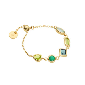 【CLASSY. ONLINE掲載】グリーンカラー チェーンリング