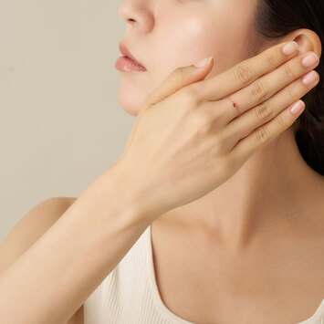 ルビー チェーンリング