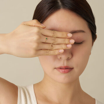 エメラルド チェーンリング