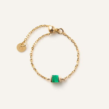 エメラルド チェーンリング