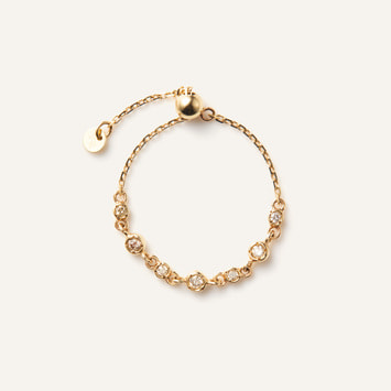 ブラウンダイヤモンド チェーンリング