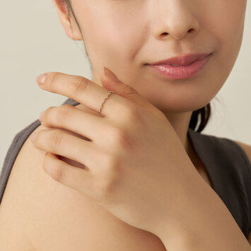 ブラウンダイヤモンド チェーンリング