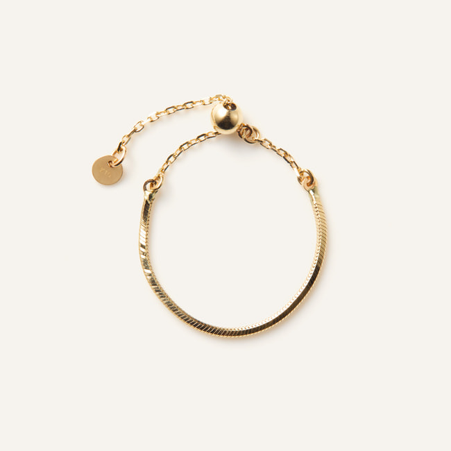 ゴールド チェーンリング