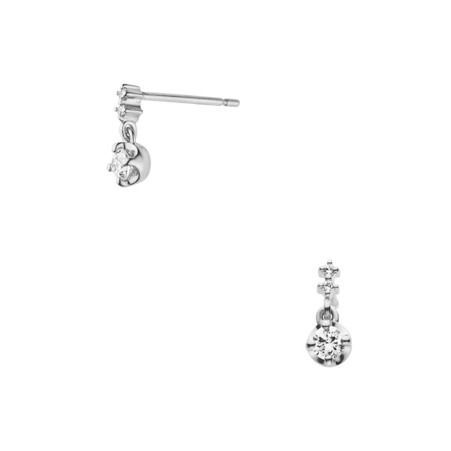 3ストーン ピアス