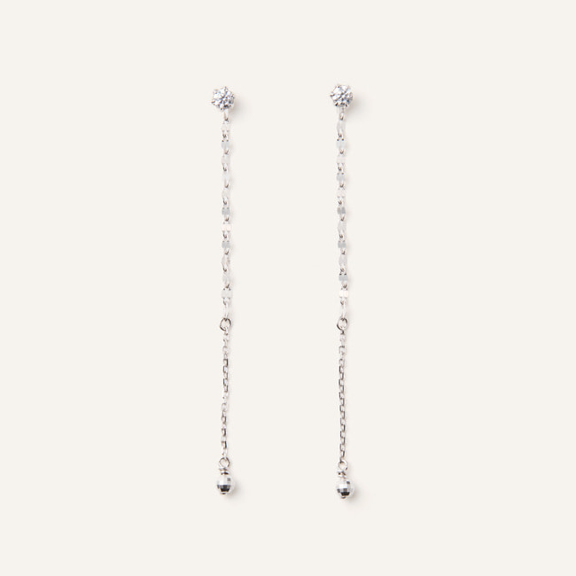 3WAY キュービックジルコニア ピアス