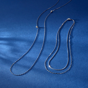 すぐ届く☆VA VENDOME AOYAMA シルバー 2WAY ネックレス シルバー2WAYネックレス（ネックレス）｜va vendome aoyama