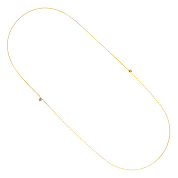 【24時まで‼︎】完売品⭐︎アニュアンス ネックレス ゴールド 廃版：K18 18金 スクエア アズキ ネックレス 3.1mm幅 38cm～80cm