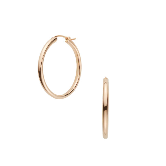 K18フープピアス M