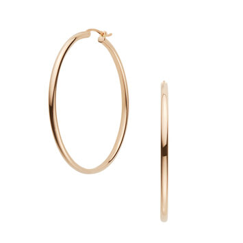 K18フープピアス L