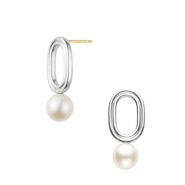 パイル・パール ピアス K18ポスト