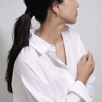 フープピアス K18ポスト