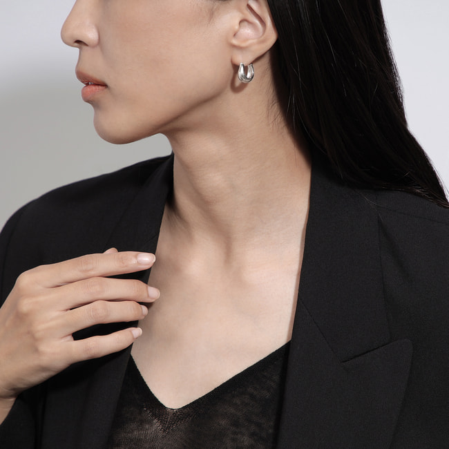 フープピアス K18ポスト