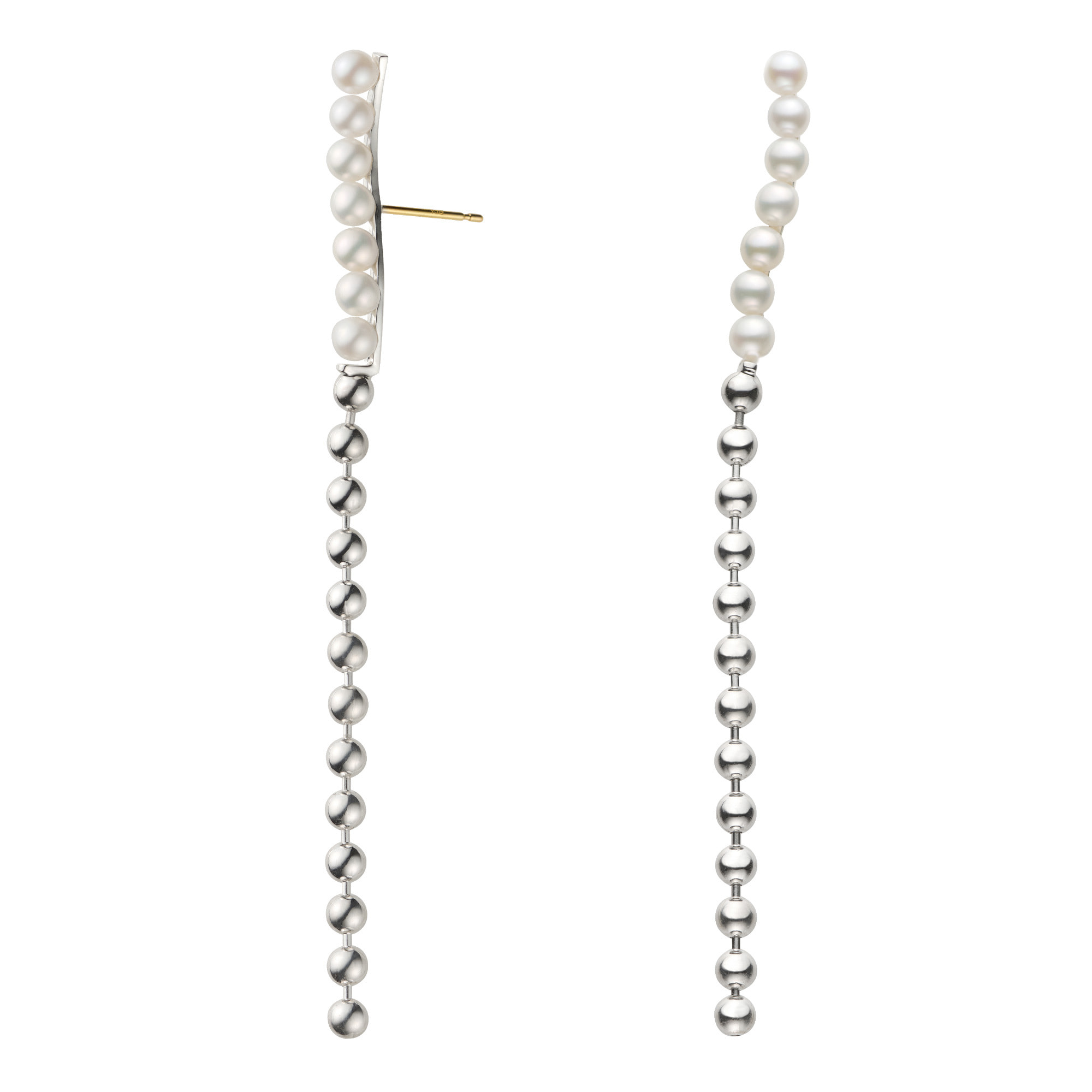 グラニュール・パール ピアス K18ポスト