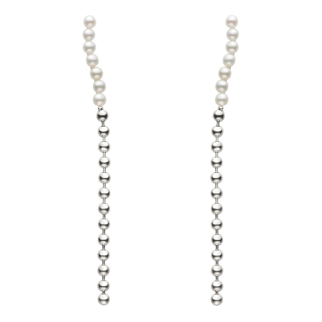 グラニュール・パール ピアス K18ポスト