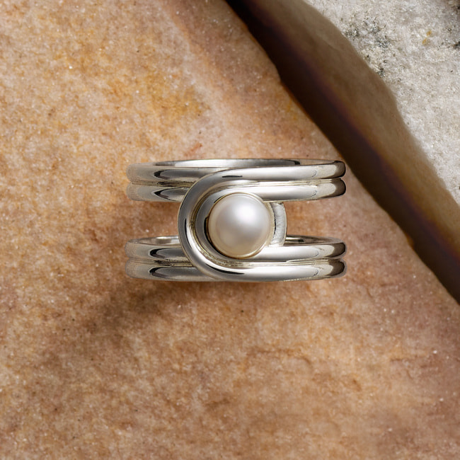 パイル・パール リング