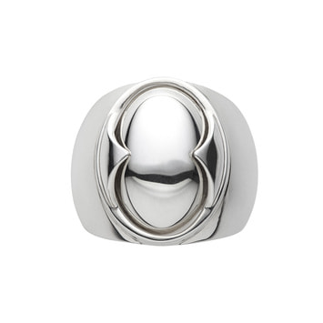 【ギャランティ付き】定価6万 hum プレート チェーン シルバー リング 9号 シルバー リング｜エルエーエイチ（LAH）【公式通販】