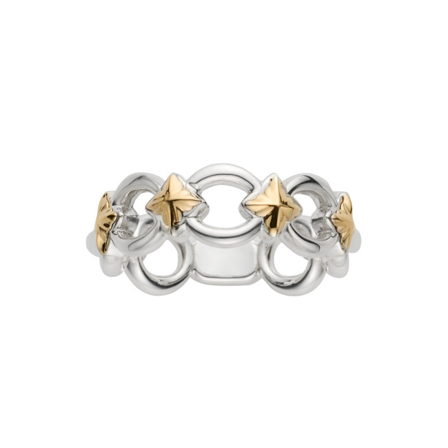 オーサムジュエリー　18K チェーンデザイン リング 18Kロープデザイン チェーンリング｜Ausome Jewelry