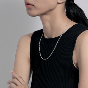 【超美品】 ヴァンドーム青山　LAH 925　アンカーチェーンネックレス 50 HSST001050SI ポートチェーン・ネックレス 全長50cm｜ネックレス