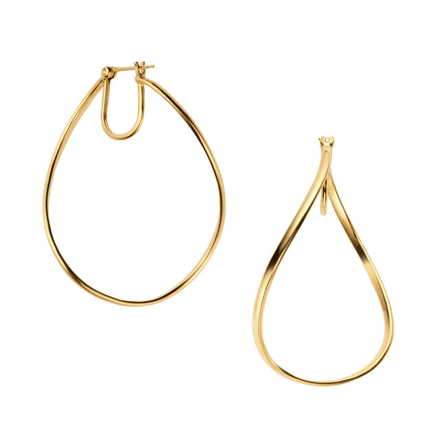 L.Ａ.H ヴァンドーム青山　フープピアス　シルバー k18 K18 フープピアス(大）（ピアス（両耳用））｜VENDOME AOYAMA