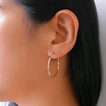 The Exchange フープピアス（KMJA0127__YG）｜ピアス｜ヴァン