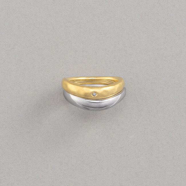 BODY_ブラウンダイヤモンド リングセット