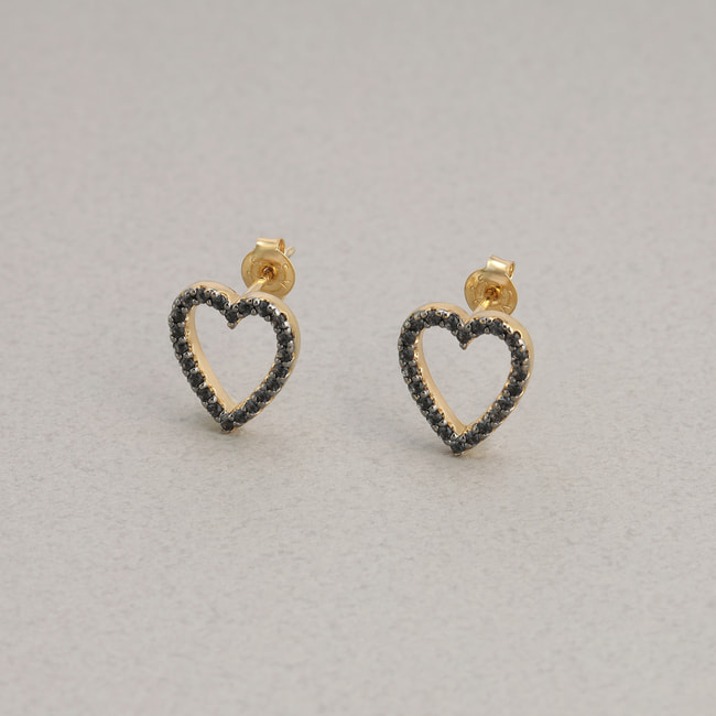 FINELINETATTOO_HEART ピアス