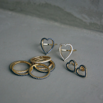 FINELINETATTOO_HEART ピアス（PS3A2401__CZ）｜ピアス｜プラス