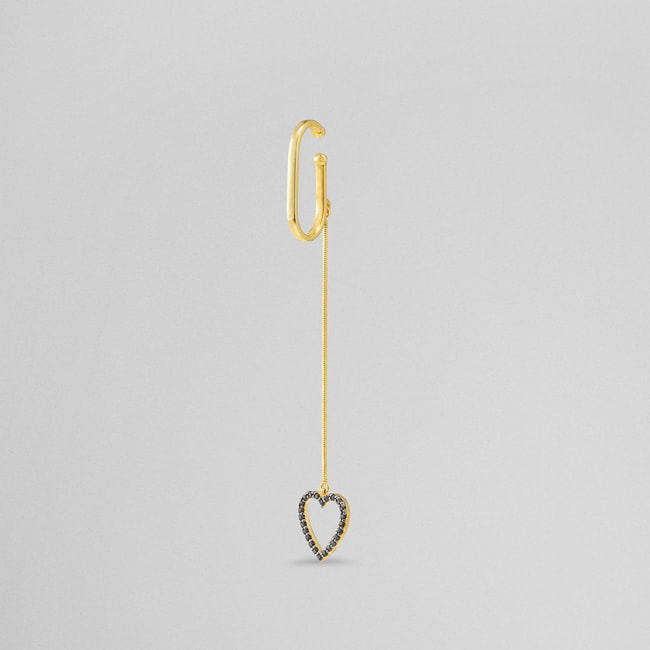 FINELINETATTOO_heart イヤーカフ