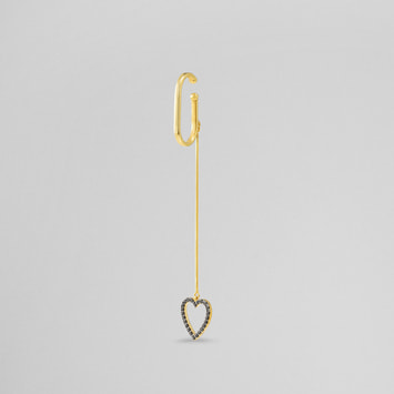 FINELINETATTOO_heart イヤーカフ