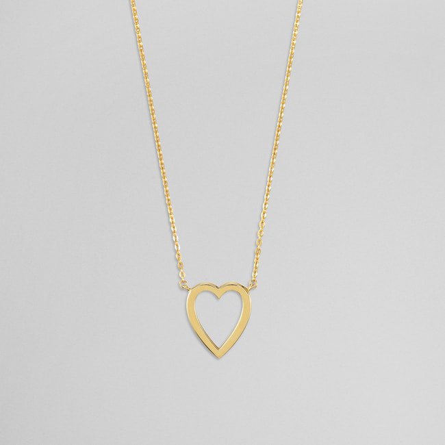 FINELINETATTOO_heart ネックレス